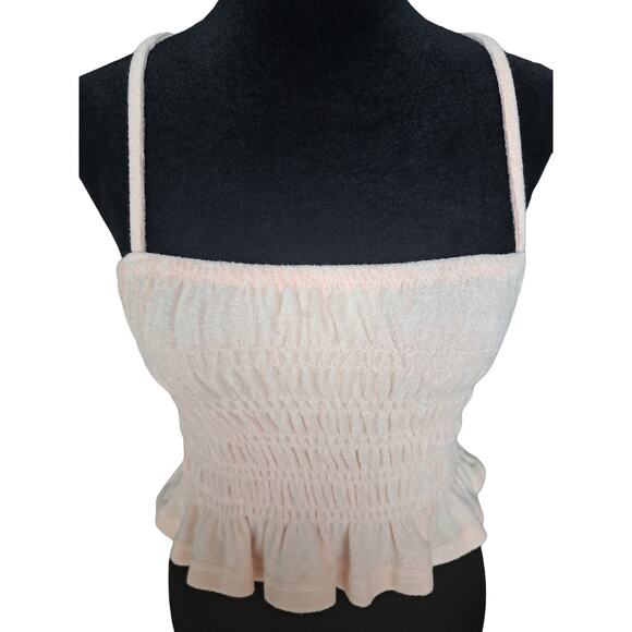 Ocean Drive Blush Pink Terry Cloth Smock Tank - Picture 5 of 7